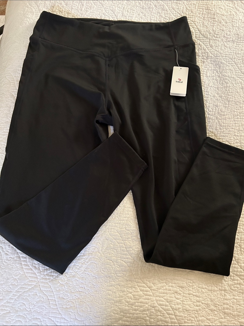 NWT Baleaf Black High-Waist strait legLeggings